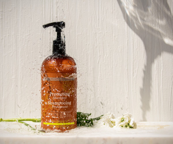 Shampoo product shot for doTERRA